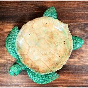 Handcrafted Cement Turtle Tray, Butterfly Puddler Dish, Pollinator Garden